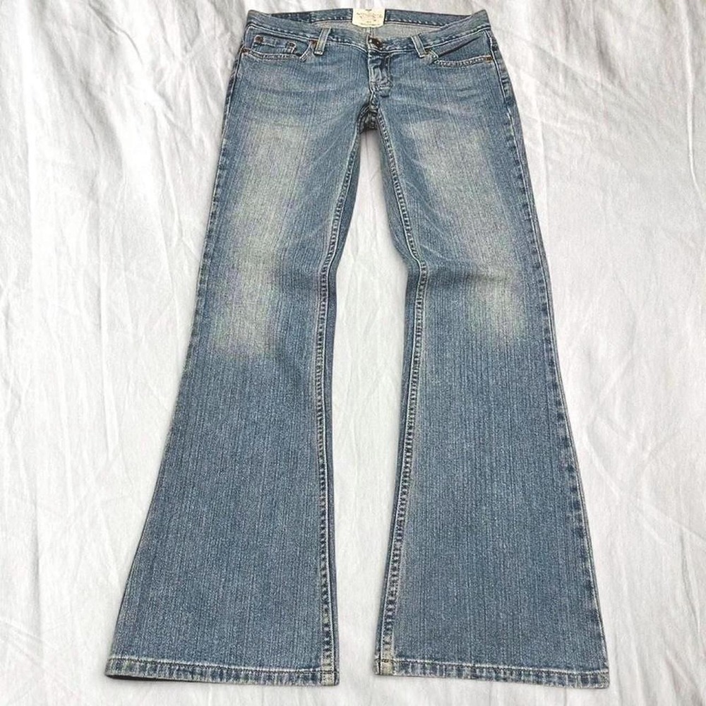 vintage y2k American Eagle Hipster light wash low rise flare jeans size 6